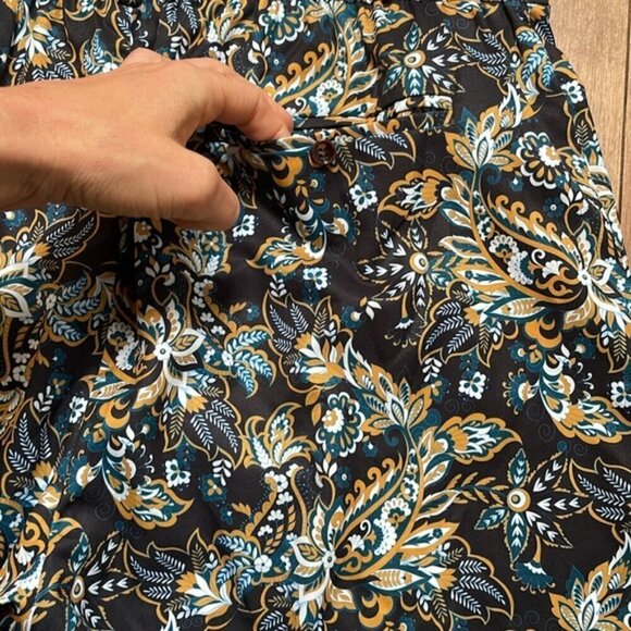 NWOT Romperjack BOHEMIAN short sleeve shorts button down lightweight jumpsuit L - Picture 9 of 11